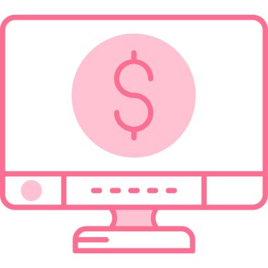 İnternet alışveriş simgesi. vektör illüstrasyonu