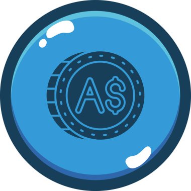 Bir harf simgesinin vektör illüstrasyonu