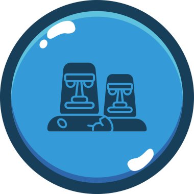 Bir kadın ve erkeğin vektör çizimi