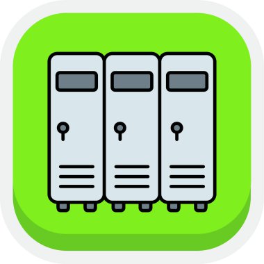 Server simgesinin, basit vektör çizim