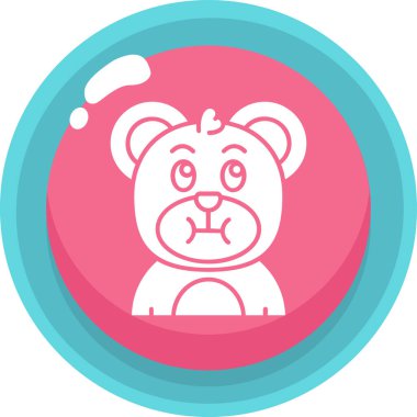 hayvan oyuncağı ikon vektör illüstrasyonu