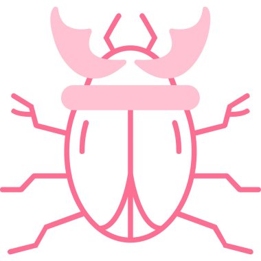 Böcek. Web simgesi basit illüstrasyon