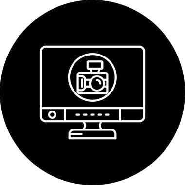 fotoğraf makinesi simgesi modada izole edilmiş arkaplan