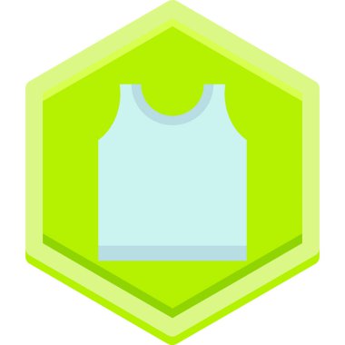 Yelek. Web simgesi basit illüstrasyon