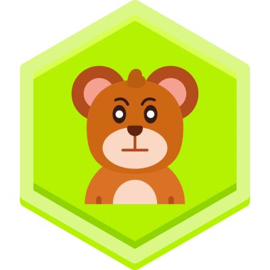 Tatlı oyuncak ayının vektör çizimi