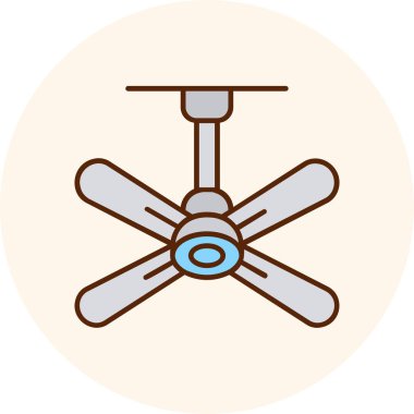 Yel değirmeni Web simgesi basit illüstrasyon