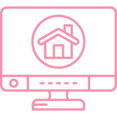 Ev simgesi vektör illüstrasyonu