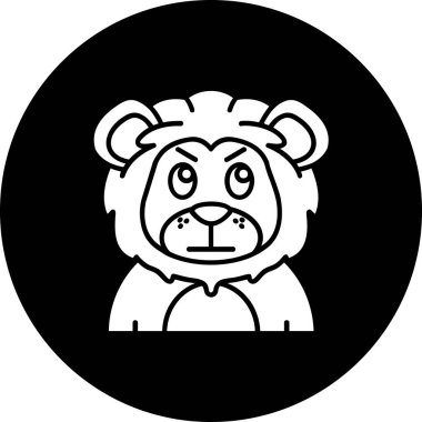 Çizgi film simgesinin vektör çizimi