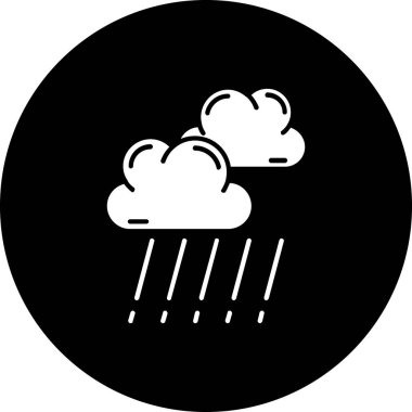 Bulut. Web simgesi basit illüstrasyon