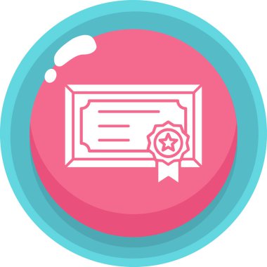 Madalya. Web simgesi basit illüstrasyon