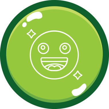 Bir maskenin çizgi film simgesinin vektör çizimi