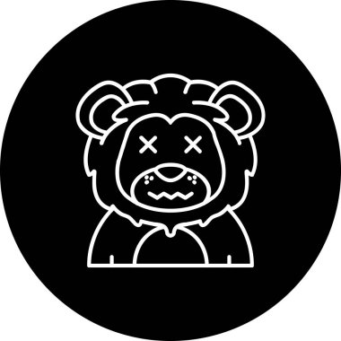 Ölü satır ters vektör simgesi çizimi