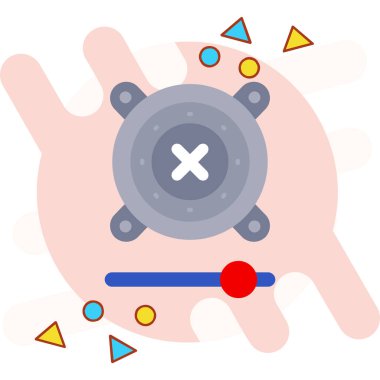 Virüs ikonu vektör illüstrasyonu