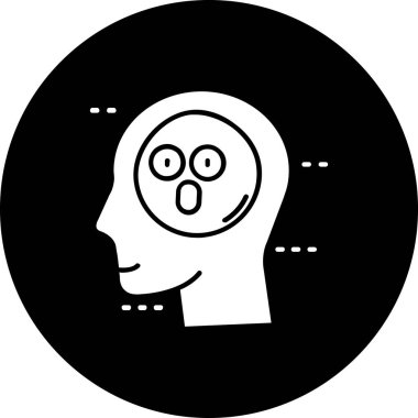 beyin ikonu vektör illüstrasyonu