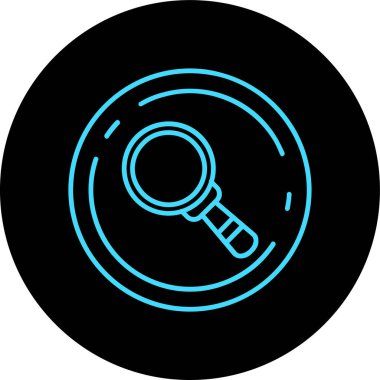 vektör büyütme cam simgesi