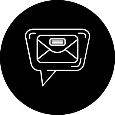 Vektör E- posta simgesi illüstrasyonu