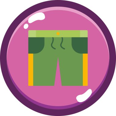 Pantolon. Web simgesi basit illüstrasyon