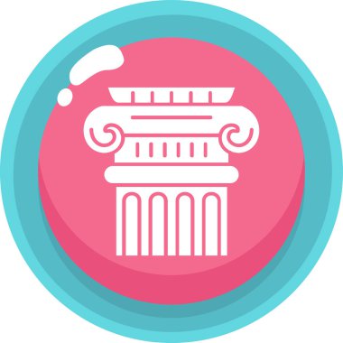 Sütun. Web simgesi basit illüstrasyon