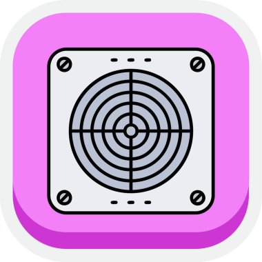 fan simgesi vektör illüstrasyonu