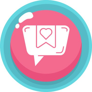 Konuş. Web simgesi basit illüstrasyon