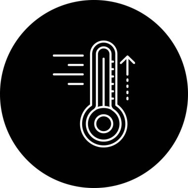 Modern termometre simgesinin vektör çizimi