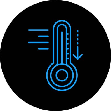 termometre simgesi vektör illüstrasyonu