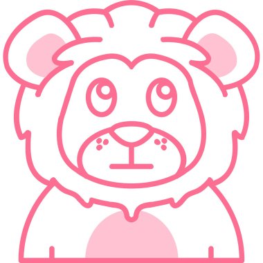 şirin aslan çizgi film ikonu