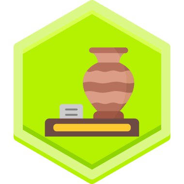 Vazo simgesinin vektör illüstrasyonu