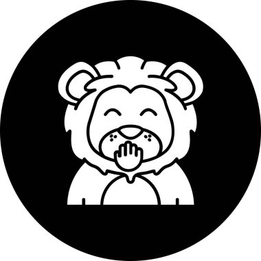 Panda ayı simgesinin vektör illüstrasyonu