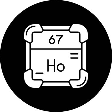 Bir kimyasal sembolün vektör simgesi