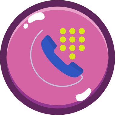 Çağrı. Web simgesi basit illüstrasyon