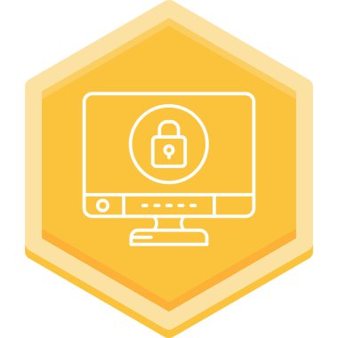 Internet güvenlik simge vektör çizim