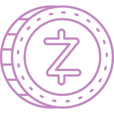 Tek bir z harfinin vektör illüstrasyonu