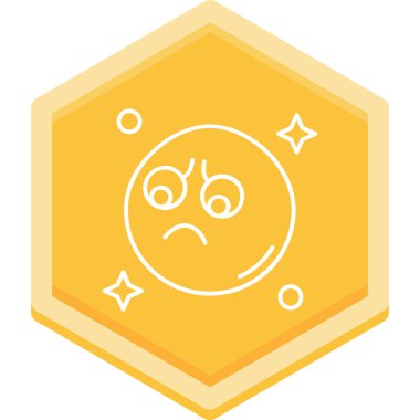 Sarı ve mavi yıldız simgesinin vektör çizimi