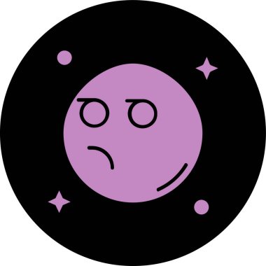 Uzaylı. Web simgesi basit tasarım