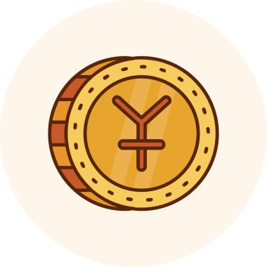 Oklu bozuk para izole edilmiş ikon vektör illüstrasyon tasarımı