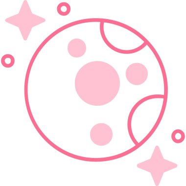 Gezegen. Web simgesi basit illüstrasyon