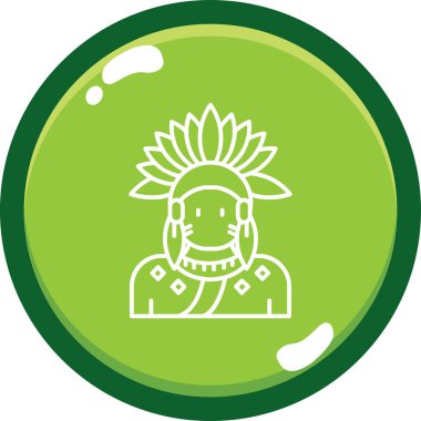 Hint kültürü Hint ikonu, ana hatlarıyla doldurulmuş.