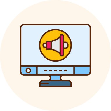 bilgisayar simgesi vektör illüstrasyonu