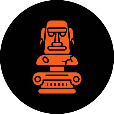 vektör simgesi, robot ve robot başı