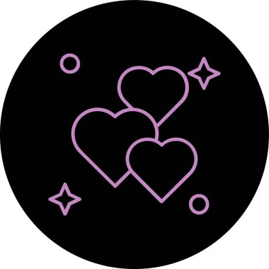 Bir kalp simgesinin vektör illüstrasyonu