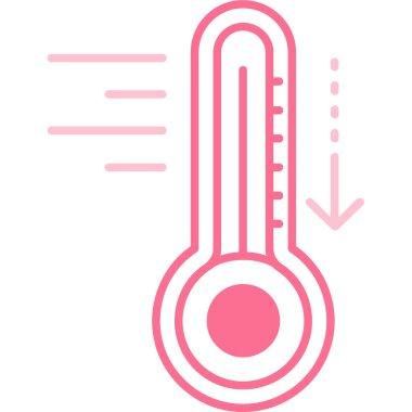 termometre simgesi, vektör illüstrasyonu