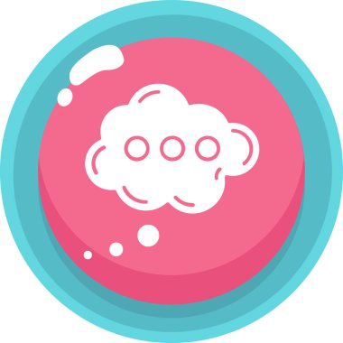 bulut web simgesi, basit vektör illüstrasyonu