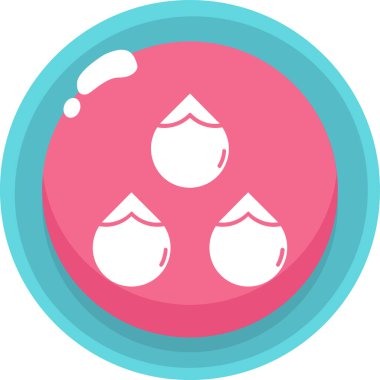 Su. Web simgesi basit illüstrasyon