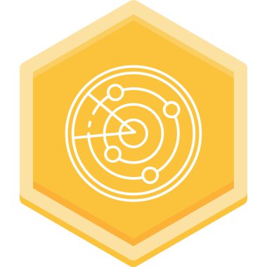 Gezegenin modern bir simgesinin vektör çizimi