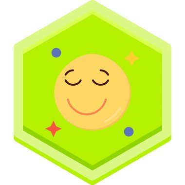 Şirin yeşil bir karikatürün vektör çizimi