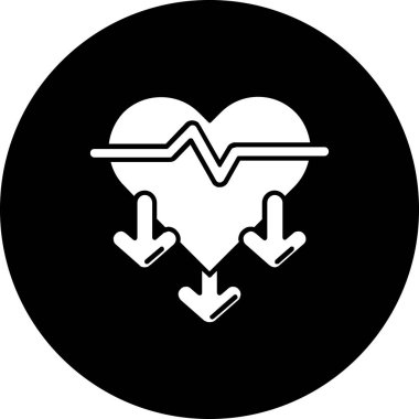 Modern b 'nin vektör illüstrasyonu ikon kalpten yoksun