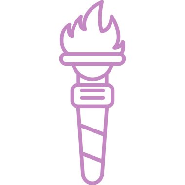 İzole edilmiş tek bir dondurma ikonunun vektör çizimi