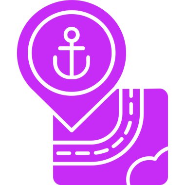 Çapa. Web simgesi basit illüstrasyon