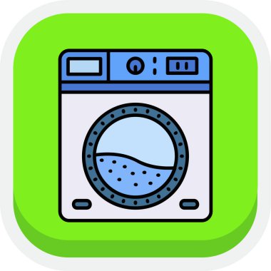 Çamaşır makinesi simgesi çizimi